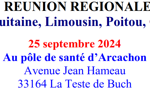 Journée régionale IHF – Nouvelle Aquitaine – Mercredi 25 septembre 2024 – Pôle Santé d'Arcachon